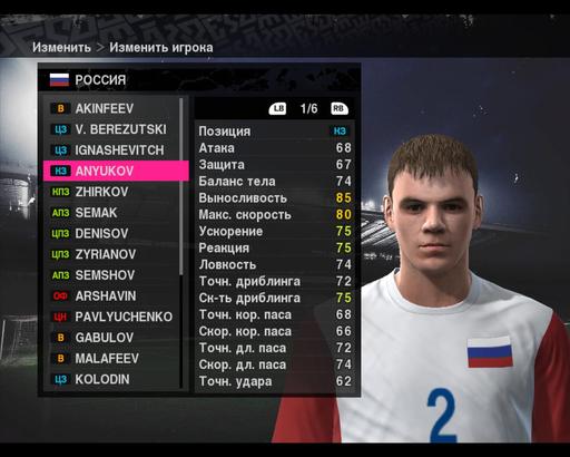 Pro Evolution Soccer 2010 - Сборная России в PES 2010.